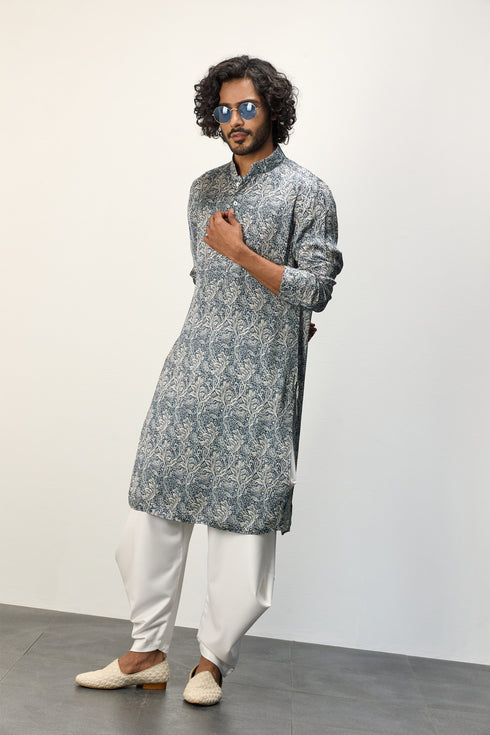 Champagne Zaal kurta Set